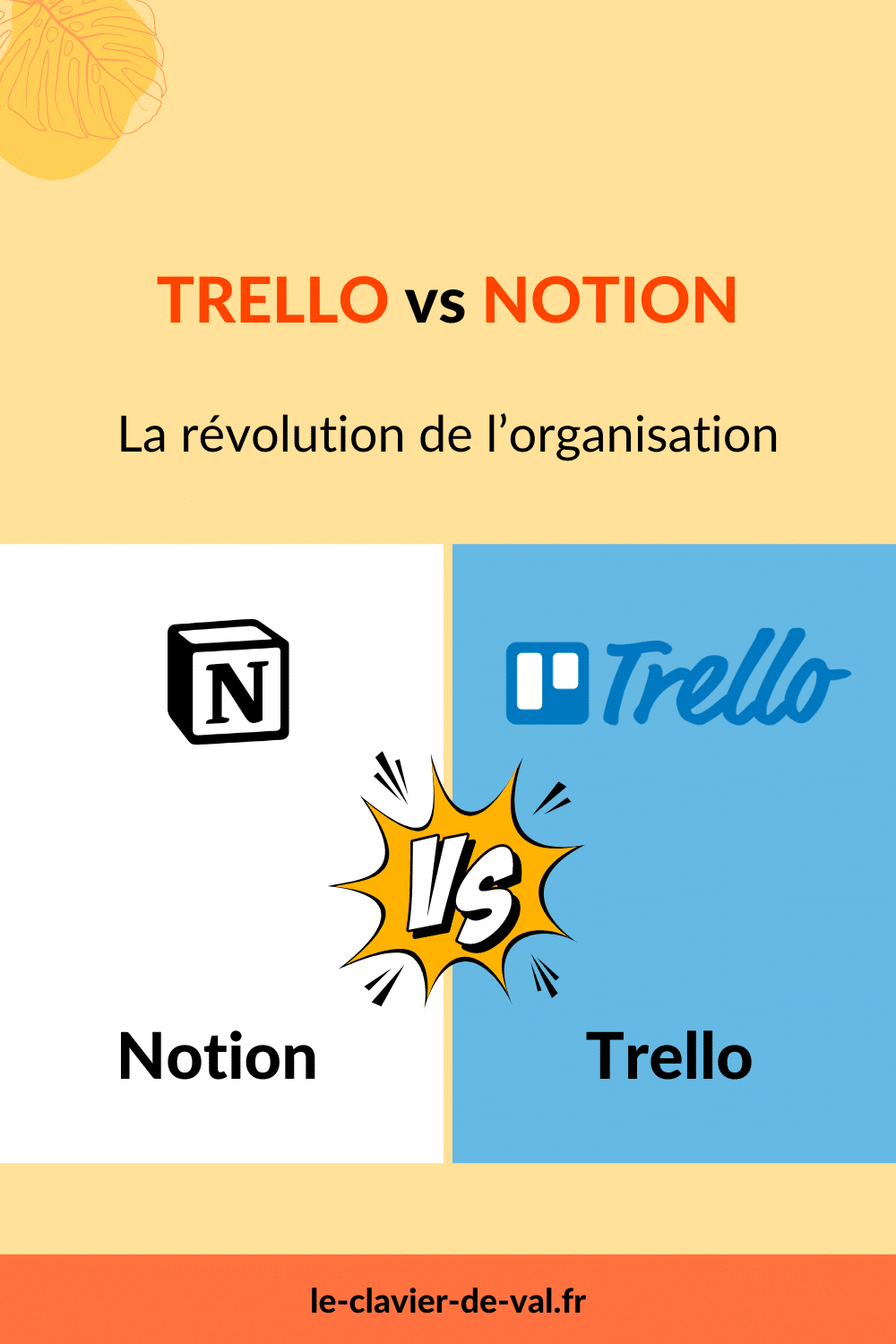 Trello vs Notion : la révolution de l'organisation - épingle Pinterest