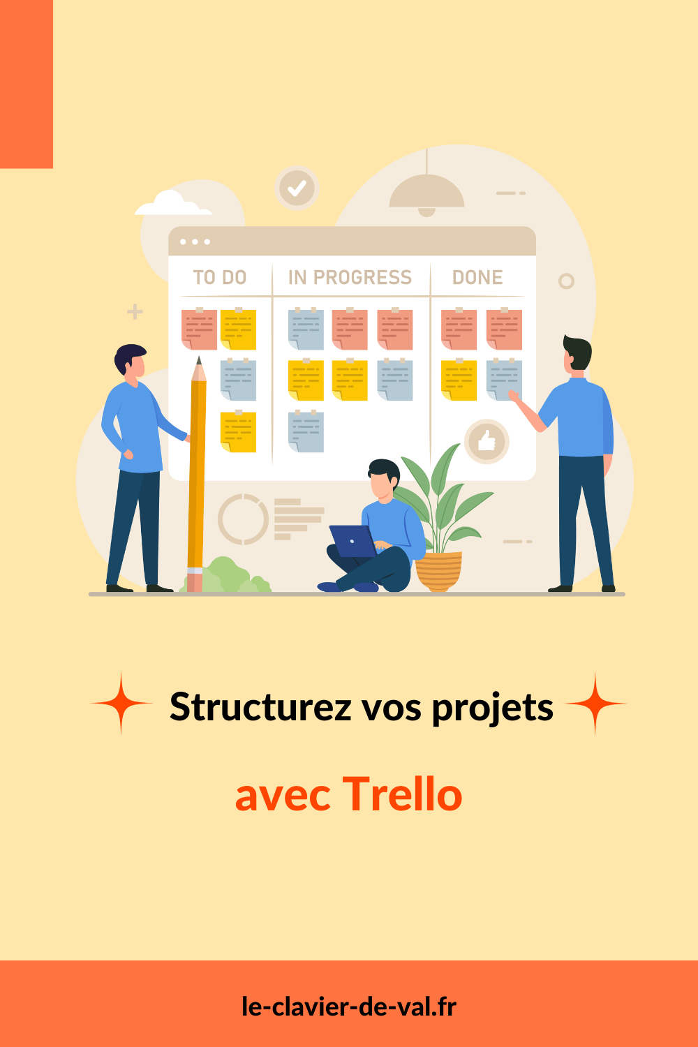 Structurez vos projets avec Trello - épingle Pinterest